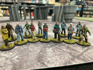 Painted and Based group of figures